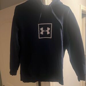 Men’s Under Armour Dark Blue Hoodie with Logo